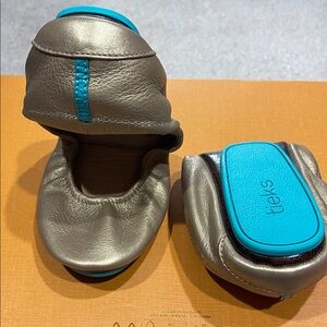 Tieks Gold leather flats